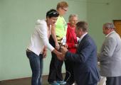 <ALT> Rozdanie nagród laureatom Zawodów w Nordic Walking LGD