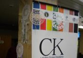 <ALT> Baner LGD "Cieszyńska Kraina" na Targach w Krakowie